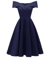 <tc>1950's</tc> Sophia Loren Drop Shoulder Dress