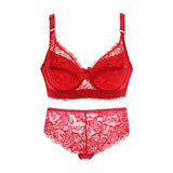 Années 70 Ensemble Lingerie Dentelle Florale Rétro