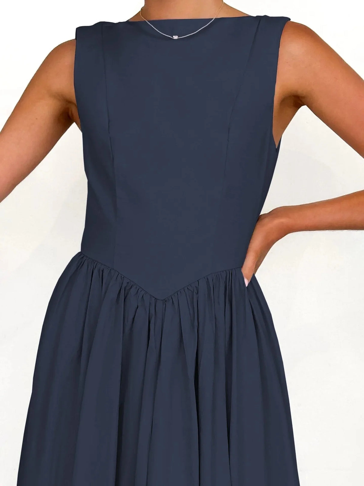 Années 60 Robe Évasée Sans Manches Rétro Chic - Ma Penderie Vintage