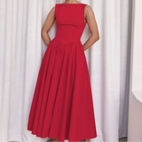 Années 60 Robe Évasée Sans Manches Rétro Chic - Ma Penderie Vintage