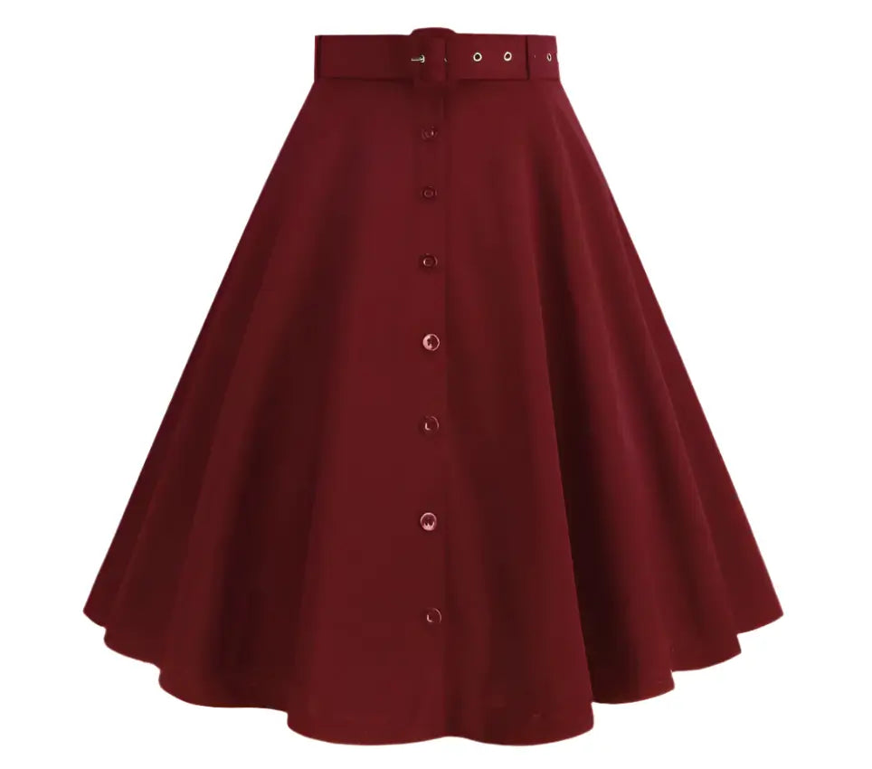 <tc>1960's</tc> Vintage Mary-jane Flared Skirt