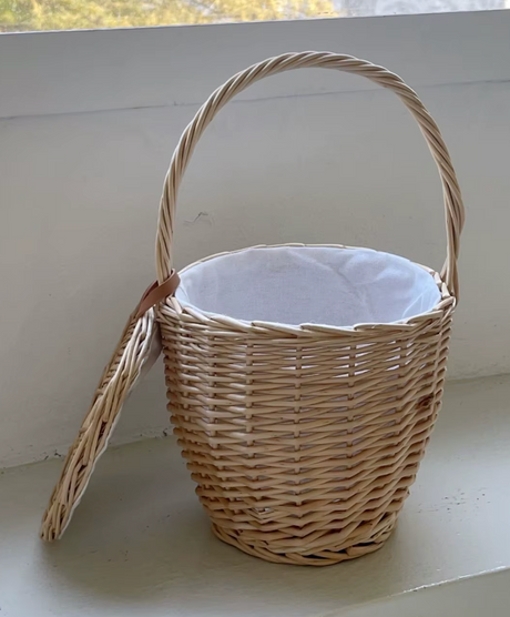 1970's Jane Birkin Wicker Basket Bag