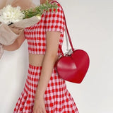 <tc>1960's</tc> Retro Heart Shaped <tc>M</tc>Handbag