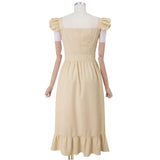 <tc>Años 60</tc> Vestido de verano de popelina con volantes