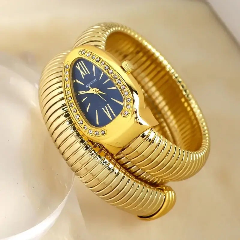 Ma Penderie Vintage - Années 80 Montre Bracelet Triple Serpent