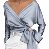 <tc>1940's</tc> Wrap Style Blouse <tc>Glamour</tc>