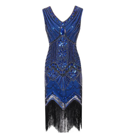 1920's Retro Sequin Evening Dress The Great Gatsby