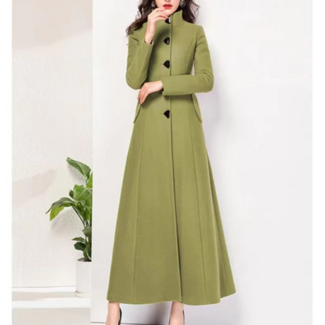 <tc>Años 60</tc> Abrigo largo retro Jackie O