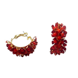 <tc>1960's</tc> Retro Flower Earrings <tc>M</tc>agnolia