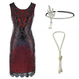 <tc>1920's</tc> Art Deco Chicago Dress and Accessories Outfit