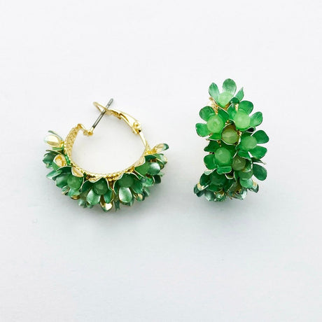 Années 60 Boucles d'oreilles Fleurs Rétro Magnolia - Ma Penderie Vintage