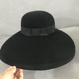 <tc>1960's</tc> Audrey Hepburn Black Wool Hat