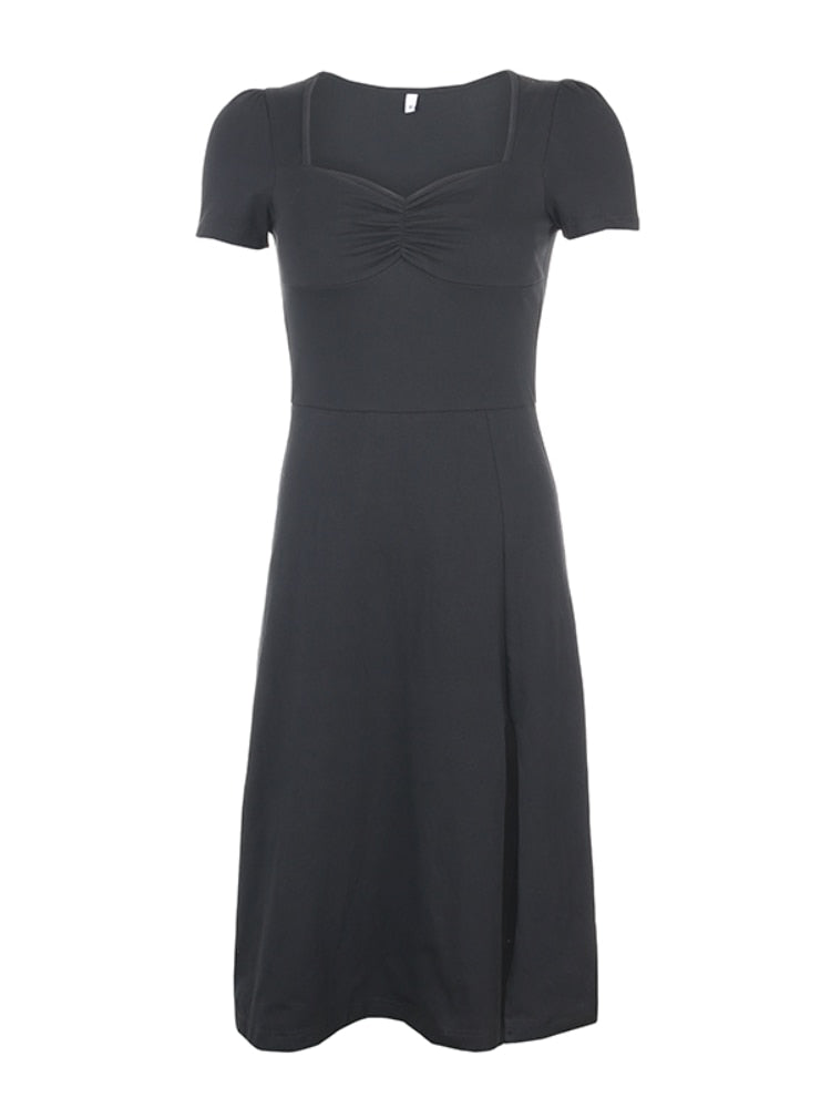 <tc>1940's</tc>  <tc>L</tc>a Little Black Retro Dress <tc>M</tc>i-<tc>L</tc>ongue