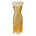 Années 20 Robe Fourreau Sequins Art Deco
