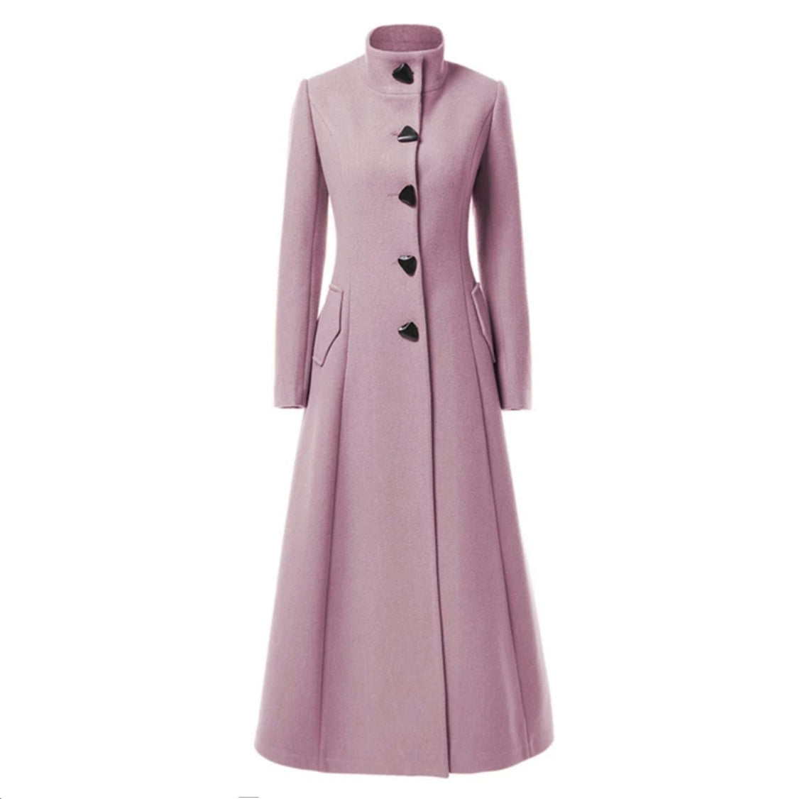 Années 60 Manteau Long Rétro Jackie O