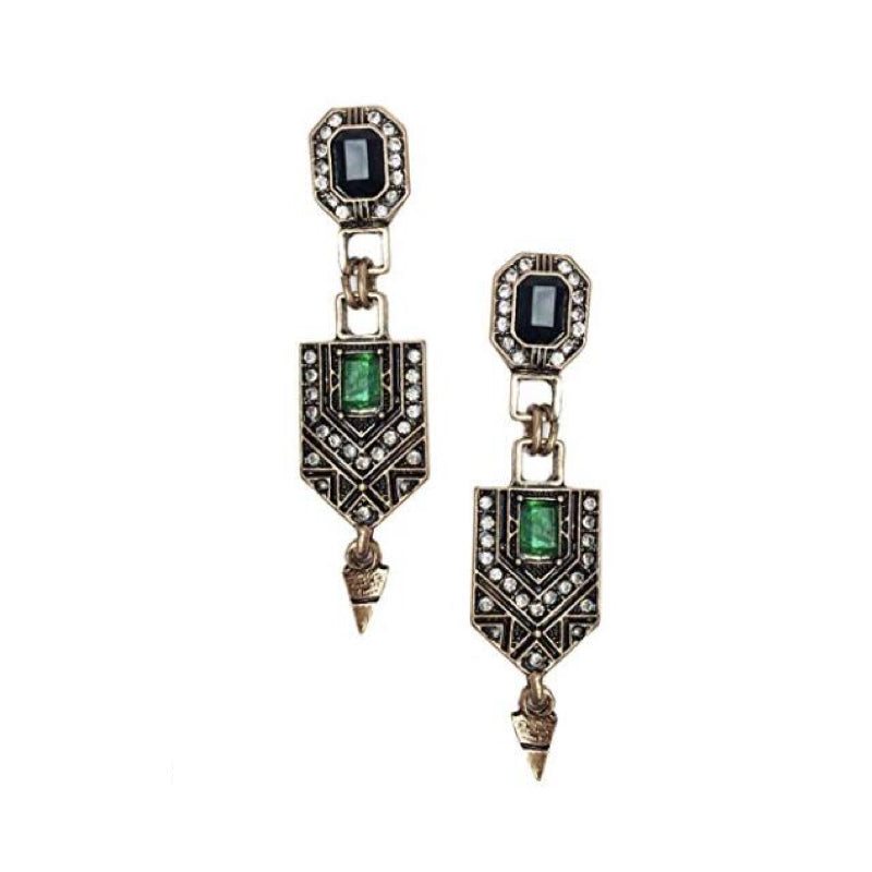 <tc>1920's</tc> Art Deco Gatsby Drop Earrings