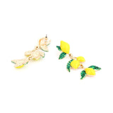 Années 40 Boucles d'Oreilles Pendantes Citron Amalfi