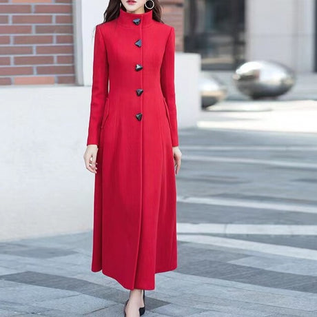 <tc>Años 60</tc> Abrigo largo retro Jackie O