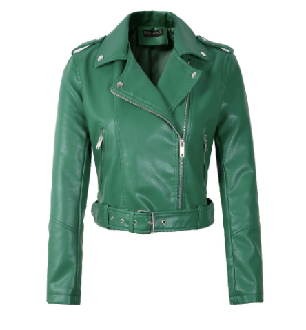 <tc>1960's</tc> Faux Leather Biker Rockabilly Jacket