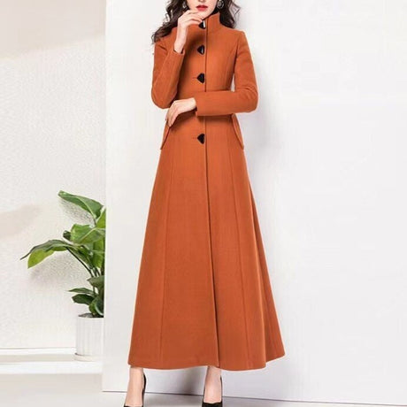 <tc>Años 60</tc> Abrigo largo retro Jackie O