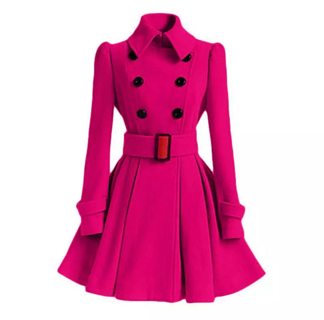 <tc>1960's</tc>  <tc>M</tc>Retro Double Breasted Flared Coat