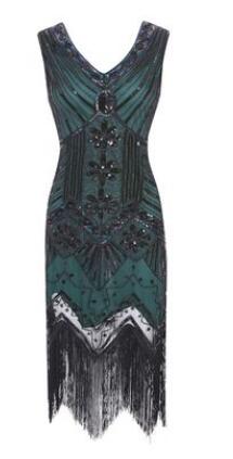 1920's Retro Sequin Evening Dress The Great Gatsby