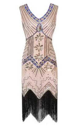 1920's Retro Sequin Evening Dress The Great Gatsby