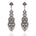 Années 20 Boucles d'Oreilles Chandelier Art Déco Argent  - Ma Penderie Vintage