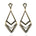 Années 20 Art Déco Boucles d'oreilles Triangle Or - Ma Penderie Vintage