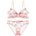 Années 60 Ensemble Soutien - Gorge et Culotte Brodé Cerise - Ma Penderie Vintage