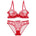 Années 60 Ensemble Soutien - Gorge et Culotte Brodé Cerise - Ma Penderie Vintage