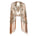 Année 20 Écharpe Châle Art Déco Sequin Gatsby Beige - Ma Penderie Vintage