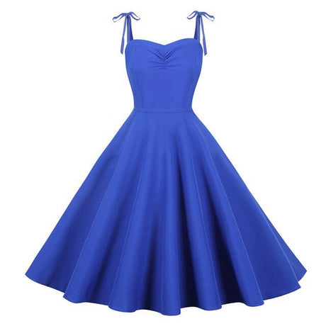 Années 50 Robe Évasée Bretelles Vintage Monroe - Ma Penderie Vintage