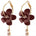 Années 60 Boucles D'oreilles Créoles Fleurs - Ma Penderie Vintage