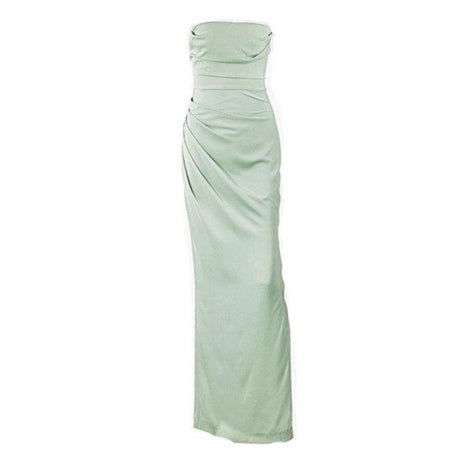 Années 50 Robe De Soirée Bustier Hepburn Vert - Ma Penderie Vintage