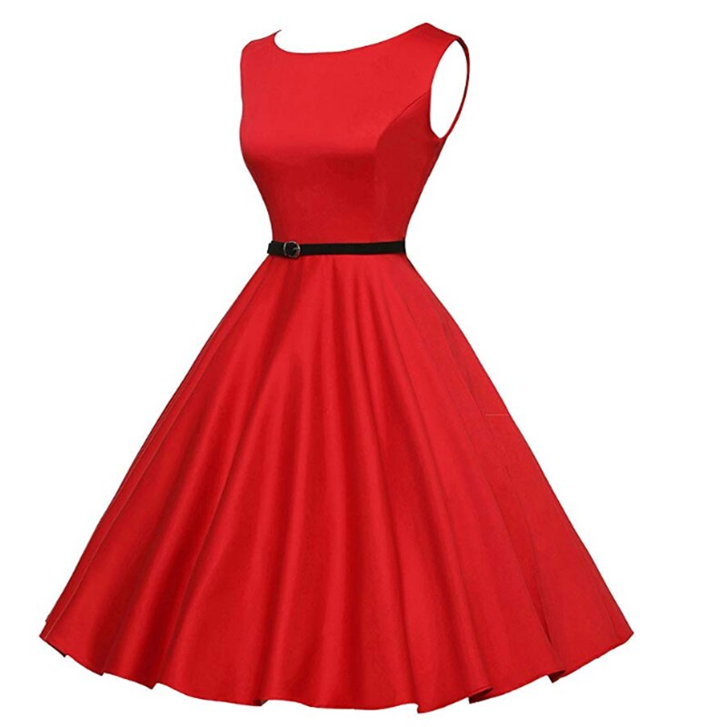 <tc>1950's</tc> Pin Up Hepburn Flared Dress