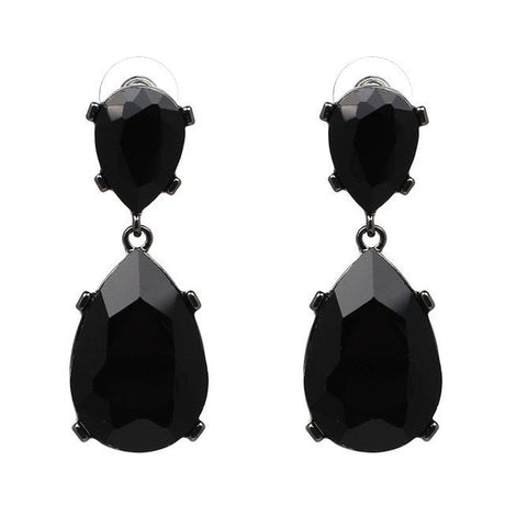 Années 50 Boucles d'Oreilles Rétro Strass Monaco - Ma Penderie Vintage