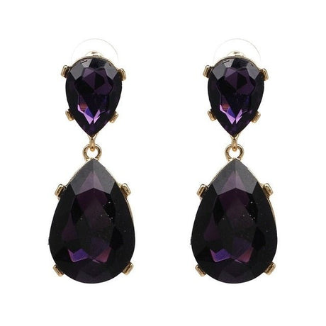 Années 50 Boucles d'Oreilles Rétro Strass Monaco - Ma Penderie Vintage