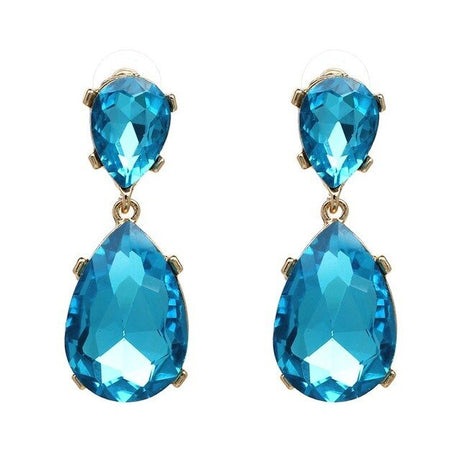 Années 50 Boucles d'Oreilles Rétro Strass Monaco - Ma Penderie Vintage